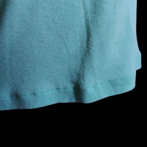 Vintage Wome's T-shirt Small Single Stitch Mt. Rushmore Glitter Aqua 1970's USA - Picture 4 of 7